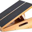 StrongTek Professional Wooden Slant Board, Adjustable Incline Board, and Calf Stretcher, Stretch Board - Extra Side-Handle Design for Portability, Full-Coverage