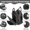 LOVEVOOK Baby Diaper Bag,Waterproof Diaper Backpack with USB Charging Port for Bab, Large Capacity Fit for 15.6 inch Laptop,Dark Grey