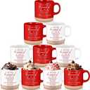 10 Pcs Valentines Thank You Mugs Bulk Employee Appreciation Gifts 13 oz Inspirational Ceramic Coffee Mugs May You Be Proud of Appreciation Gifts for Office Coworker Staff Teacher, 2 Colors