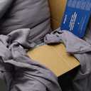 Bedsure Oversized King Comforter Set, Grayish Purple Soft Prewashed Bedding for All Seasons, 3 Pieces GentleSoft Bed Set, 1 Lightweight Comforter (120"x98") and 2 Pillowcases (20"x36")