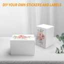 PETAFLOP 9x6x6 Shipping Boxes Set of 25, Small White Cardboard Mailer Box for Packing, Mailing, Business,DIY