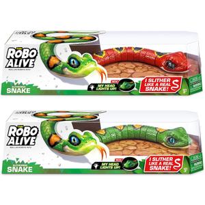 Robo Alive 2-Pack Slithering Robotic Snake Toy Series 2 with Realistic Movement by ZURU Robo Alive 2-Pack Slithering Robotic Snake Toy Series 2 with Realistic Movement by ZURU