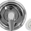 Danco 10001 Trim Kit, for Use with Moen Tub and Shower Faucets, Plastic, Chrome Plated, Single-Handle Valve