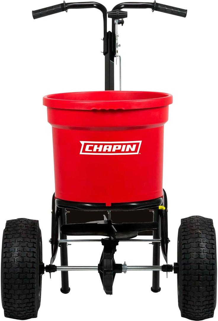 Chapin International 82050C 70-Pound Contractor Turf Broadcast Spreader, 1-Pack, Red