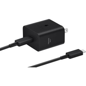 SAMSUNG 45W Wall Charger Power Adapter with Cable Included, Super Fast Charging for Galaxy Phones, Tablets and USB Type C Devices, Low Standby Power Consumption, EP-T4511XBEGUS, Black