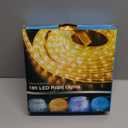 Brizled Warm White Rope Lights, 18ft 216 LED Rope Lights Waterproof, 120V Plugin White Christmas Light Connectable with Clear PVC Tube, Indoor/Outdoor Decorative Tube Light for Backyards, Garden Patio