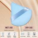 Pimoys 6 Pieces Triangle Powder Puff Soft Makeup Sponge Make Puff for Face Powder Cosmetic Foundation Sponge Makeup Tool
