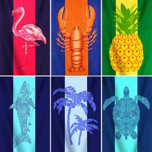 6 Packs Oversized Terry Beach Towel Set 36 x 72 Soft Thin Extra Large Big Pool Swim Camping Bulk Towels Blanket Clearance XL Travel Adult Essentials Accessories Must Haves Vacation Flamingo Lobster (Flamingo Pineapple Lobster Shark Tree Turtle)