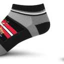 For Bare Feet Minor League Baseball Unisex For Bare Feet Milb Streak No Show Sock (Large, Team)