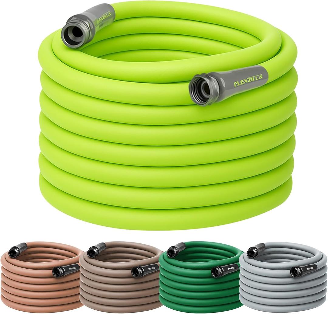 Flexzilla Garden Hose 5/8 in. x 100 ft., Lightweight All-Weather Water Hose, Durable and Flexible, Leak-Free Connections