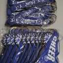 24 Pcs Blue Cheerleading Gifts Lip Balm Holder with Wristbands Cheer Team Gifts & Party Favors for Cheerleaders, Sports Party Supplies