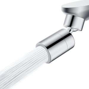 Hibbent NSF/ANSI/CAN 61 Certified Faucet Aerator, Kitchen Sink Aerator, 2 Water Flow CUPC Certification 360-degree Swivel Faucet Extender, 55/64 Inch Female Thread, Water Saving-Chrome Finish