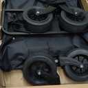 Naipo Collapsible Wagon Cart Foldable Utility Heavy Duty Wagons Carts with 550lbs Capacity Folding Bench Garden Cart for Grocery Shopping