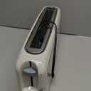 SEEDEEM 2 Slice Slim Toaster, Single 10" Long Slot Toaster Fits Bagels & Artisan Bread, 6 Shade Settings, Cancel/Reheat/Defrost, Removable Crumb Tray, Auto Shut-Off, Ivory (3.54*14.37*6.89)