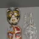 YU FENG Venetian Masquerade Mask Set, Adult Carnival Costume Mask on Stick for Mardi Gras, Masquerade Ball & Party Decor (Black&red)