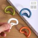 Cute Decorative Hooks for Wall. Ceramic Boho Decorative Hooks for Hanging Things Suitable for bathrooms Towel Coat Key Purse Clothes 4 pcs.