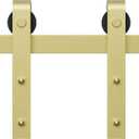Miseno MBDH0005X60 60" Bent Strap Barn Door Hardware Kit - Champagne Brass