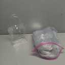 60 Pcs Clear Plastic Gift Bags with Handle Reusable Small Transparent PVC Wrap Tote Bags 5.9X5.1X2.8 inches for Bachelorette Bridesmaid Wedding Birthday Christmas Party Favor