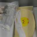 OIAHOMY Gift Basket with Handle, Personalized Baby Basket for Kids, Woven Rope Gift Empty for Toys, Baby Treasure Hunt Baskets with Wooden Card for Boys and Girls - Yellow (7.9"D x 5.9"W x 5.9"H)