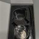 Mcupper 2 Pack Espresso Cups 4 OZ, Double Spouts Cups with Handle and 2 Stainless Steel Spoons, Espresso Shot Glasses, Milk Cup, Clear Glass for Espresso Machine