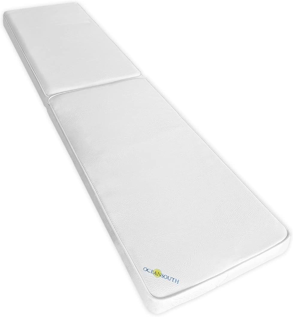 Boat Bench/Seat Cushions PVC White (Length 47" x Width 14.5") cushion cover sponge bench patio chair seat high pad porch swing kitchen cushions boat seats accessories furniture garden upholstery