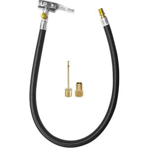 Quick Air Release Extention Replacement Hose for Tire Inflators | Portable Air Compressor | Tire Valve Air Chuck Lock | Air Tire Inflator Pump Hose | Presta Valve + Ball Needle (30''/76.2cm)