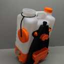 VEVOR 4 Gallon Battery Powered Backpack Sprayer with Wheeled Cart, Adjustable 0-94 PSI, 13FT Hose, 6 Nozzles, 2 Wands Included, Wide Mouth Lid for Weeding, Cleaning, Long Spray Time Without Fatigue