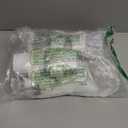 100 Pcs Frosted Plastic Gift Bags with Handles for Small Business Clear Shopping Bags with Cardboard Bottom, 4 Sizes