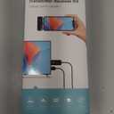 Rocketek Type C Wireless HDMI Transmitter and Receiver, Plug&Play, Ultra 4K Decode Input 1080P@60Hz Output, 50M 5G+2.4G and Audio for iPhone 17/16/15/iPad/Tablet/Laptop/PC to Monitor/Projector/TV Box