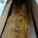 Veken 47.2 Inch Standing Desk Electric, Height Adjustable Sit Stand Up, Cable Clip, Wood Desktop, Work Home Office Computer PC Table, Writing Study Rising Desks, Brown