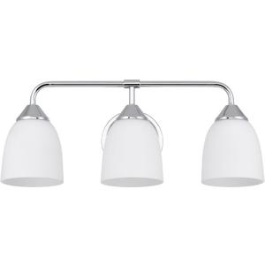 Chrome 3-Light Traditional Bathroom Vanity Light Fixtures Over Mirror, Modern Vanity Lights for Living Room, Standard E26 Base, Chrome