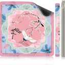 XINTONG American Mahjong Mat, 32×32 Inches,3mm Thickness | Mahjong Mat for Table with Rules, Anti-Slip,Waterproof, Noise Reduction, Wrinkle-Free Mah jongg Mat(Crane Dance Among Clouds), 32 inches x 32inches x 0.12 inches