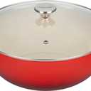 Le Creuset Enameled Cast Iron Chef's Oven with Glass Lid, 7.5 qt., Cerise