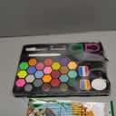 Face Painting Kit for Party - 24 Colors - Water Based Non Toxic Face Paint Set with Brushes, Stencils, sponges, Glitter, Crayon for Easter; Halloween; Carnival; Birthday; Stage Makeup Kit
