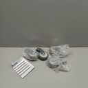 HOLKIE Caster Wheels 3 inch with No Brake Stem Casters, 3/8" -16 x 1-1/2" (Stem Diameter 3/8", Stem Length 1-1/2") Threaded Swivel Casters Set of 4 Heavy Duty Castors Grey