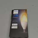 Philips Hue 40W B39 Candle-Shaped LED Bulb - White Ambiance- 1 Pack - 450LM - E12 - Indoor - Control with Hue App - Works with Alexa and Google Assistant