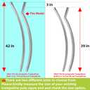 Trampoline Poles Replacement for Skywalker Or Jumpzylla Trampoline Net
Galvanized Trampoline Replacement Parts,Replaces Skywalker #4201 4202 4135&Jumpzylla 8-14ft,Safety Protective Foam Sleeve