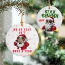 2 x 67 Christmas Ornament, Funny Ornament, 6 7 Ornaments, Funny Christmas Ornaments 2025, Teen Gen Alpha Xmas Gift, 67 Meme Gift, Stocking Stuffers for Teens - HoHo Holy Sh*t What a Year