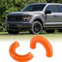 Tow Hook Covers for Ford F150 2004-2026 Bronco Base/Big Bend/Outer Banks 2021-2026 Compatible with Toyota Tundra Accessories 2017-2021|(Bright Orange).
