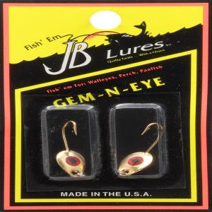 GE613AP Gem-N-Eye Original No.6 Lure (2-Pack), Gold