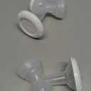 PumpMom 18mm Small Breastshields Compatible with Medela Breast Pump Parts, Replace Flange for Medela Accessories, Not Original PersonalFit Shield Pump Parts, 2pcs