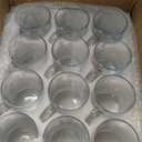 Baderke 12 Pcs Christmas Glass Mugs Set 12 oz Christmas Coffee Mugs with Handle Snowman Snowflake Coffee Cup Xmas Tree Santa Claus Cup for Hot Chocolate Women Men Gift (Xmas)