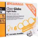SYLVANIA Incandescent G25 Dcor Globe Light Bulb, 40W, Dimmable, E26 Medium Base, Clear, 2850K, Warm White - 6 Pack (14191)