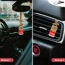 Car Air Freshener, Square Hanging Car Scent with Vent Clip Bottle, Long Lasting Fragrance, Essential Oil Diffuser, Odor Eliminator Deodorizer (Square-Bloom Life)