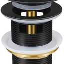 Pop-up Drain Kit for Freestanding Bathtub Tub Drain/Stopper,Freestanding Bathtub Drain Stopper,Suitable for Most Freestanding Bathtub (Matte Black)