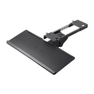 Monoprice Adjustable Ergonomic Keyboard Tray – With a 26.4 x 10in Full Size Platform, Extends Min 18.2in / Max 30.8in, Black - Workstream Collection