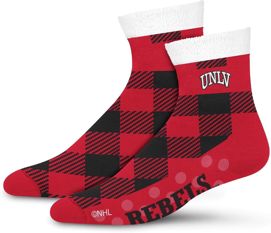 2 x For Bare Feet NCAA Unisex Cozy Buff Cabin Sock Ncaa