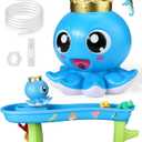 Palksky Water Table Pump, Rechargeable Battery Powered Water Pump for Step2 Toddler Water Table with 3-Speed Water Flow, Portable Kids Water Play Table Pump, Water Table Toys Accessories - Blue