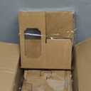 Happyhiram Cupcake Boxes 100 Pcs Bulk Brown Kraft IndividualBox, Single Containers Paper Holders with Inserts and Window for Muffins Cocoa Bombs Packaging Togo Boxes for Birthdays Showers Party Favor