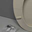 Bemis 1500EC Durable Wood Toilet Seat with Easy Clean Hinges, Made in USA, Elongated, Biscuit